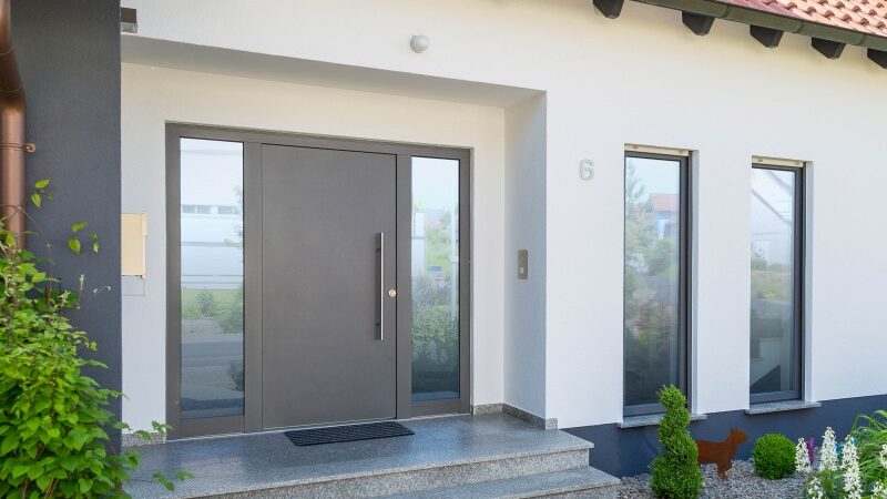 Haustüre Holz-Aluminium